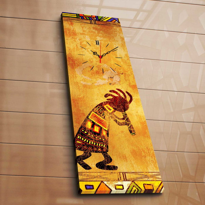 Wallity 3090CS-35 Reloj de Pared de Lienzo Decorativo Multicolor